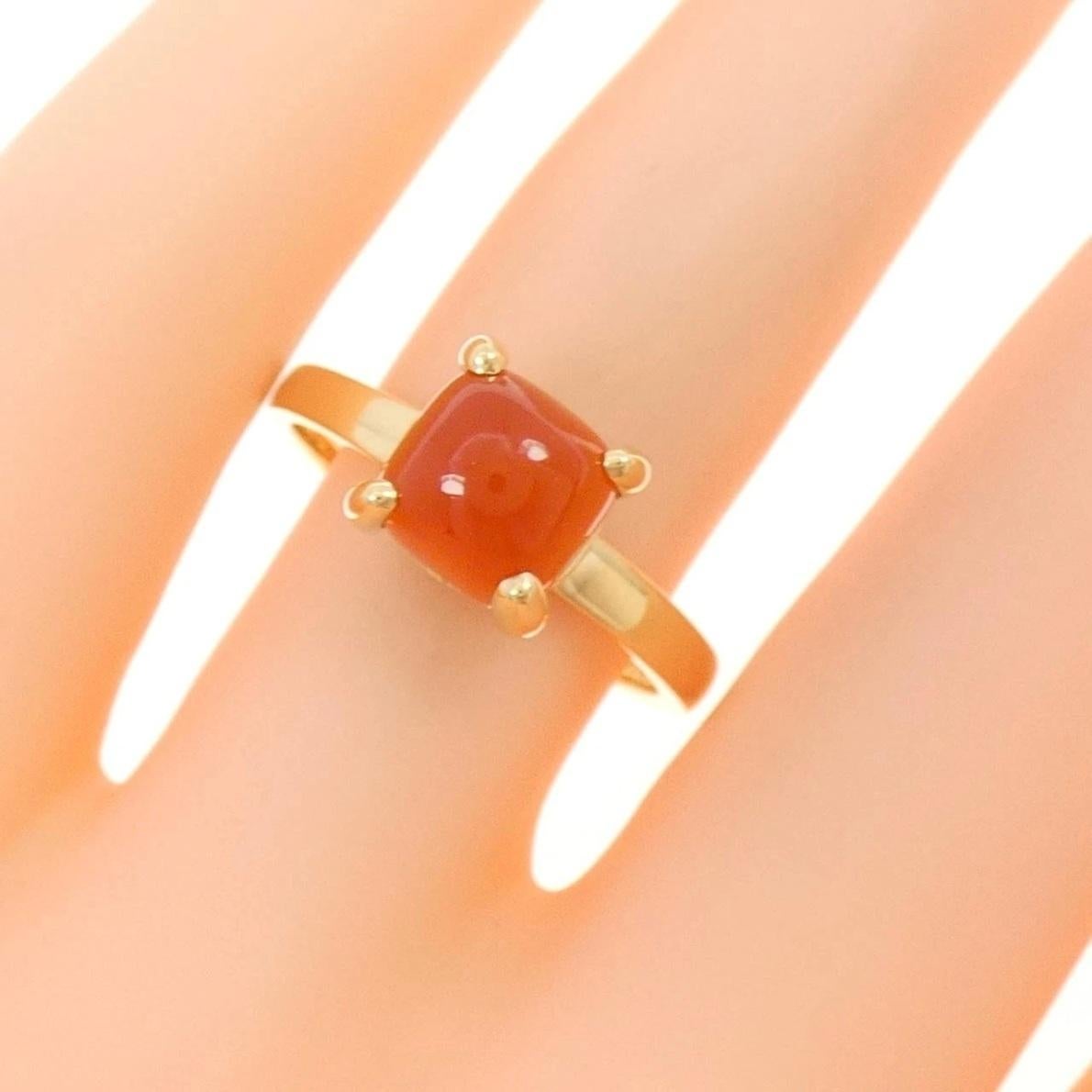 TIFFANY & Co. Paloma Picasso 18K Gold Chalcedony Sugar Ring 7 In condizioni ottime in vendita a Los Angeles, CA