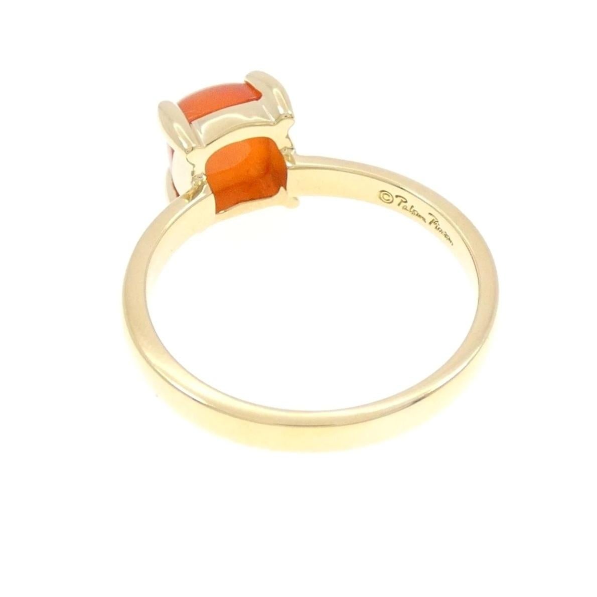 Donna TIFFANY & Co. Paloma Picasso 18K Gold Chalcedony Sugar Ring 7 in vendita