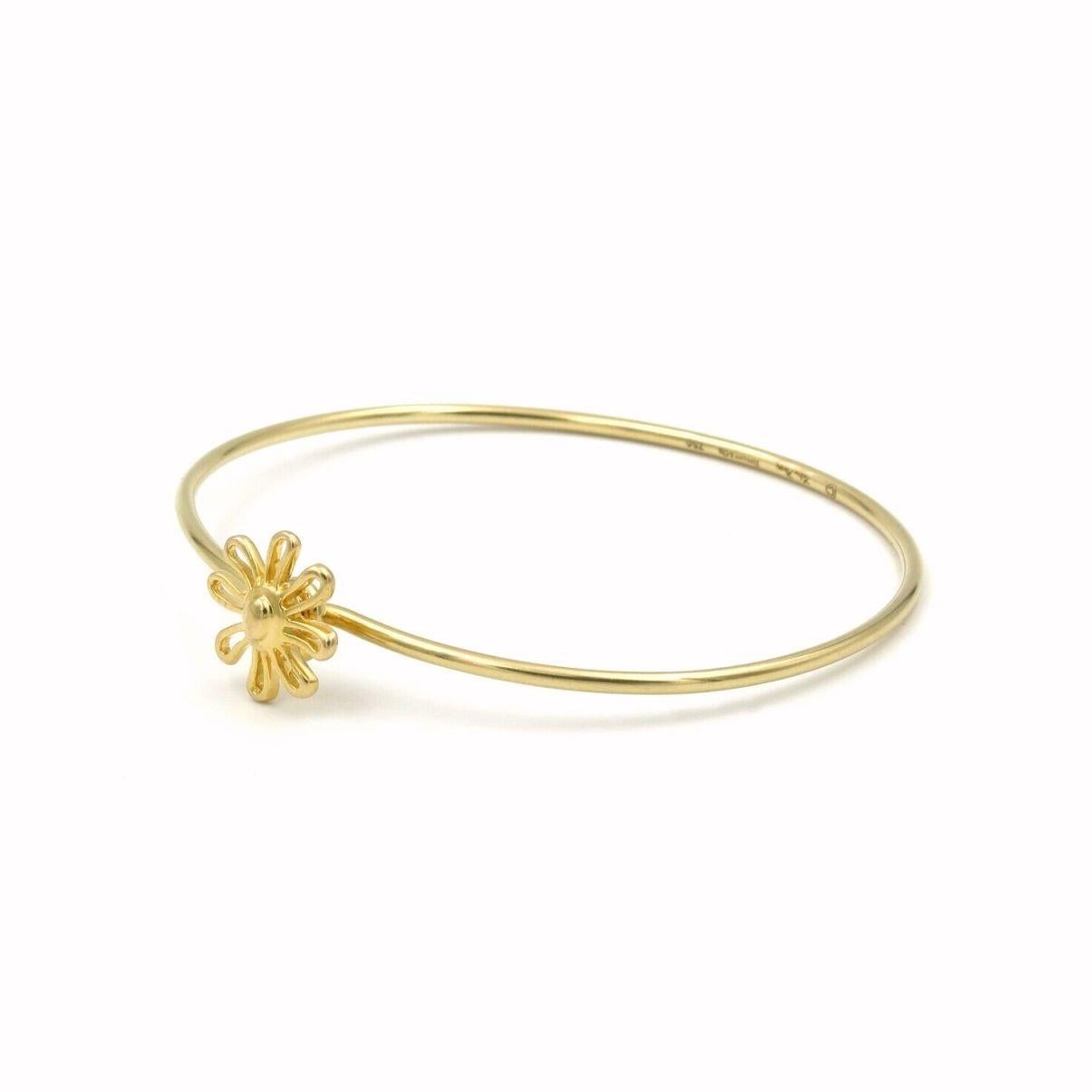 Women's TIFFANY & Co. Paloma Picasso 18K Gold Daisy Bangle Bracelet