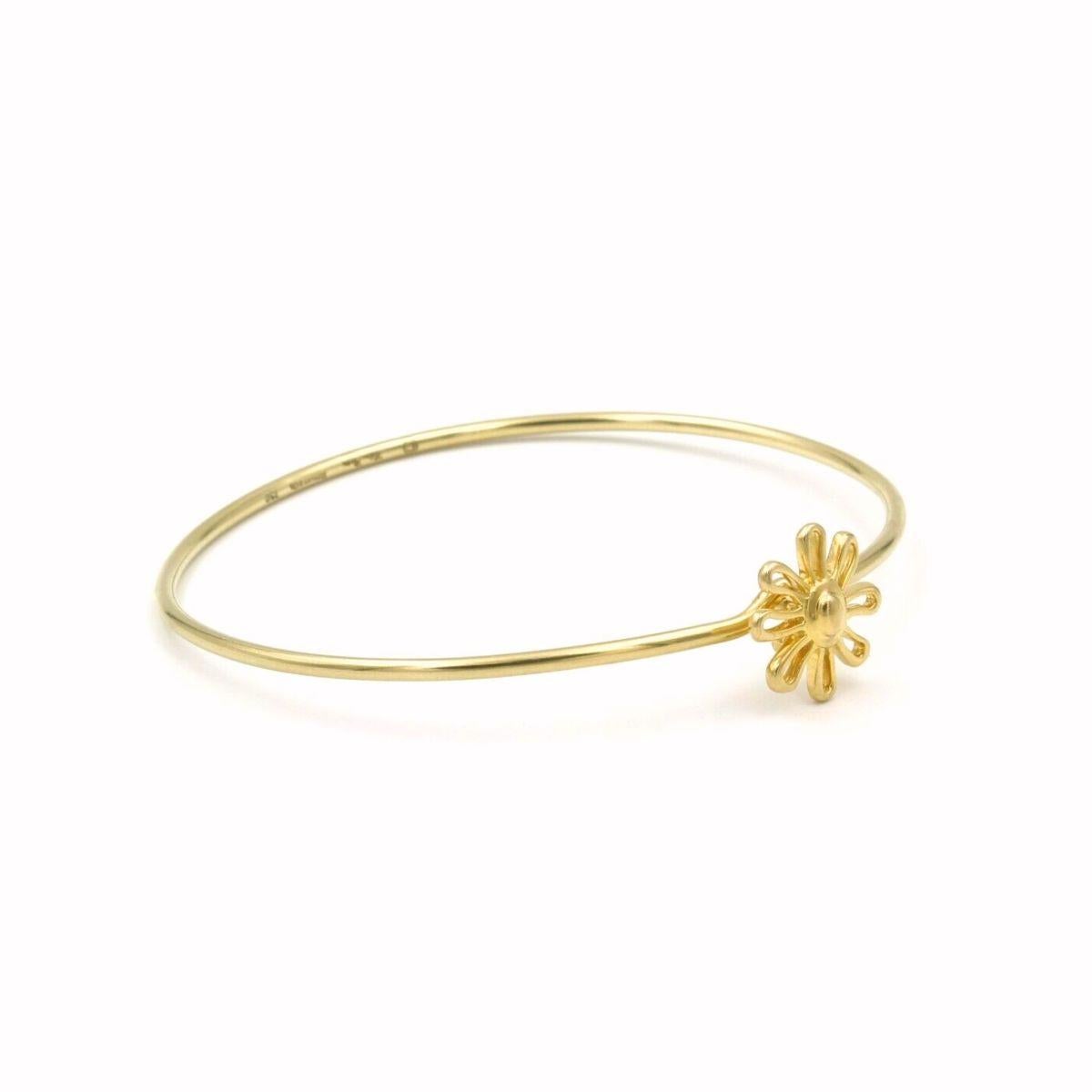 TIFFANY & Co. Paloma Picasso 18K Gold Daisy Bangle Bracelet 1