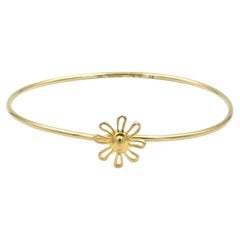 TIFFANY & Co. Paloma Picasso 18K Gold Daisy Bangle Bracelet
