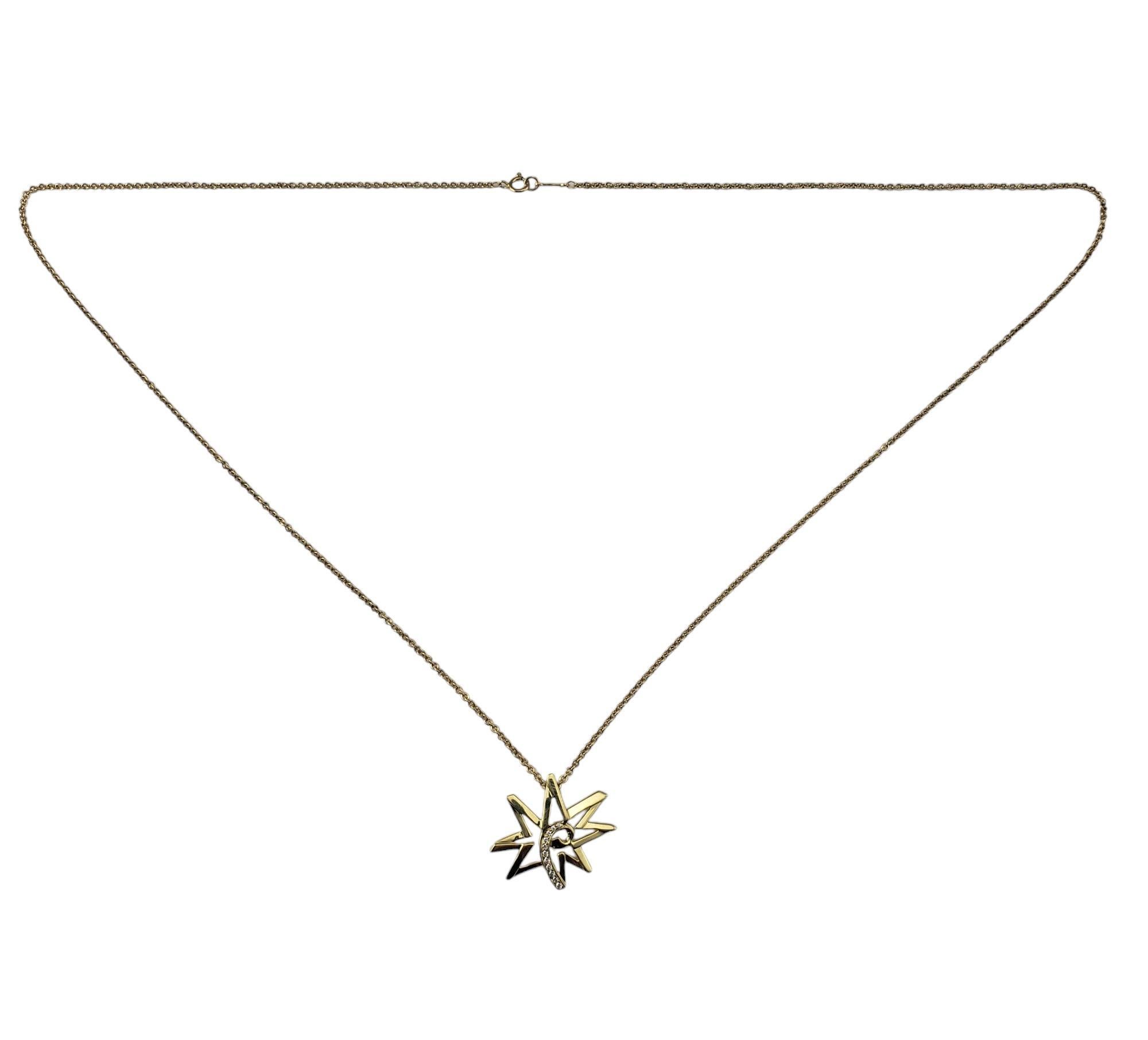 Tiffany & Co. Paloma Picasso 18K Yellow Gold and Diamond Sun and Moon Pendant Necklace

This stunning 18K yellow gold sun and moon pendant necklace is a breathtaking example of iconic designer Paloma Picasso's signature artistry, seamlessly blending