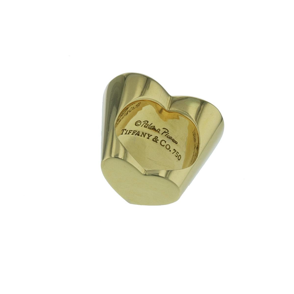 double modern heart ring