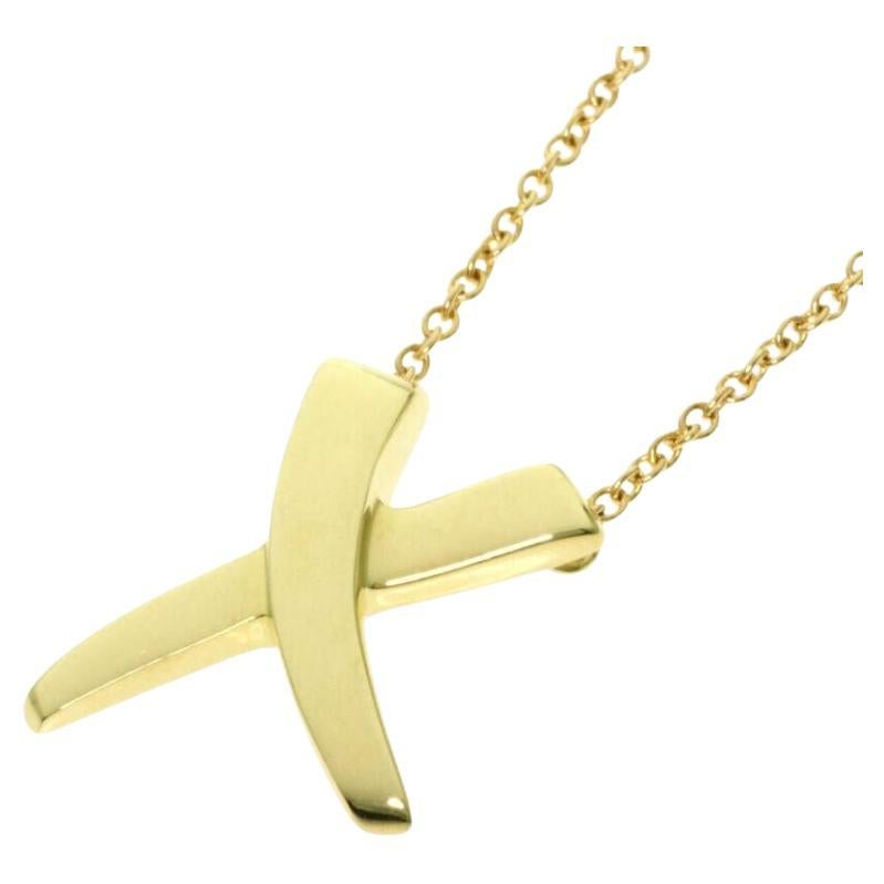 TIFFANY & Co. Paloma Picasso Collar Colgante Graffiti X Oro 18K Mediano