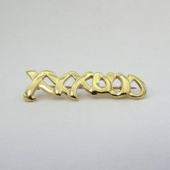 TIFFANY & Co. Paloma Picasso 18K Gold Love Kisses Pin Brooch