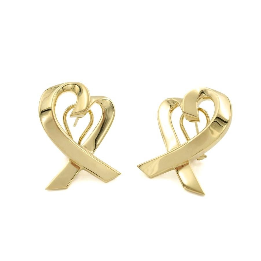 TIFFANY & Co. Paloma Picasso Pendientes Corazón Amoroso Oro 18K Extra Grande

Metal: oro de 18 quilates 
Peso: 20.60 gramos 
Medidas: 34 mm (1,34