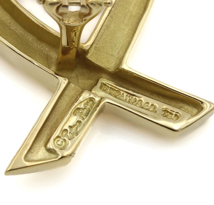 TIFFANY & Co. Paloma Picasso Pendientes Corazón Amoroso Oro 18K Extra Grande en venta 1