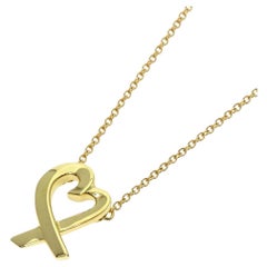 TIFFANY & Co. Paloma Picasso - Collana con ciondolo a forma di cuore in oro 18 carati