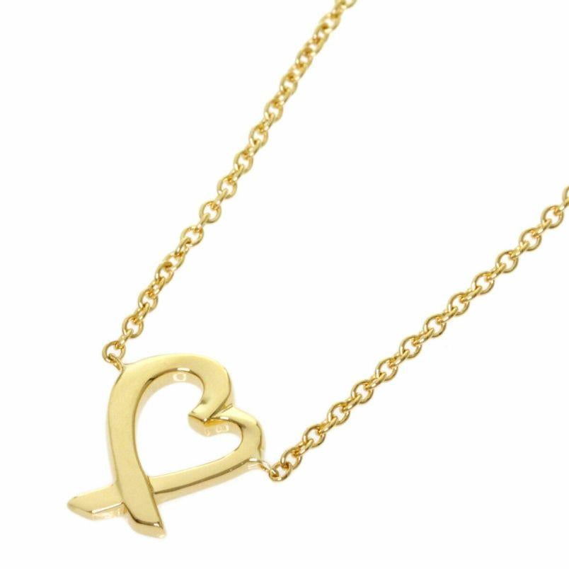 TIFFANY & Co. Paloma Picasso - Collana con ciondolo a forma di cuore in oro 18 carati - Mini 

Metallo: Oro giallo 18 carati 
Catena: 16