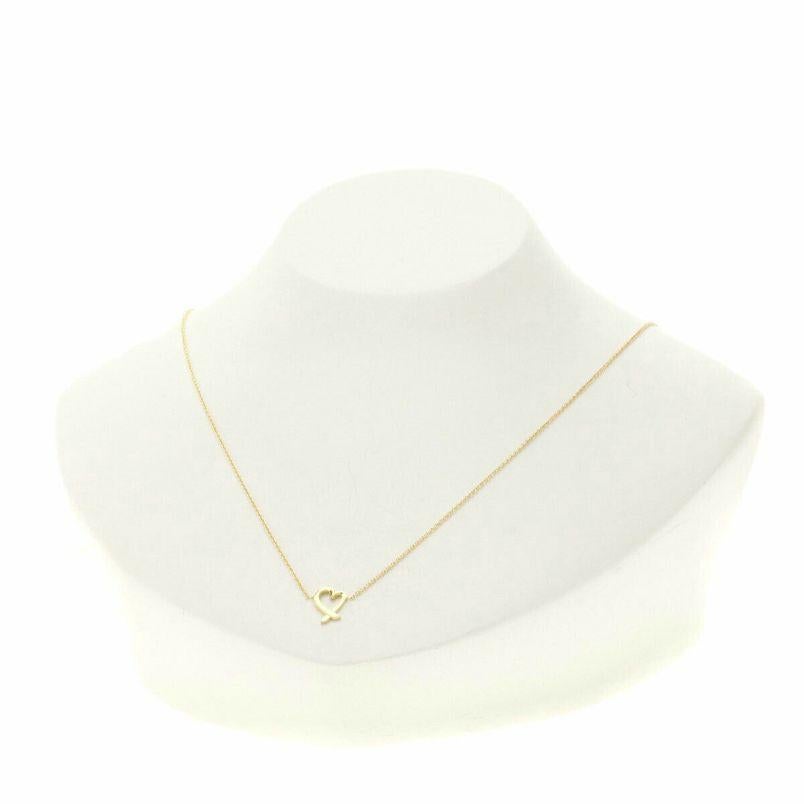 TIFFANY & Co. Paloma Picasso - Collana con ciondolo a forma di cuore in oro 18 carati - Mini in vendita 2