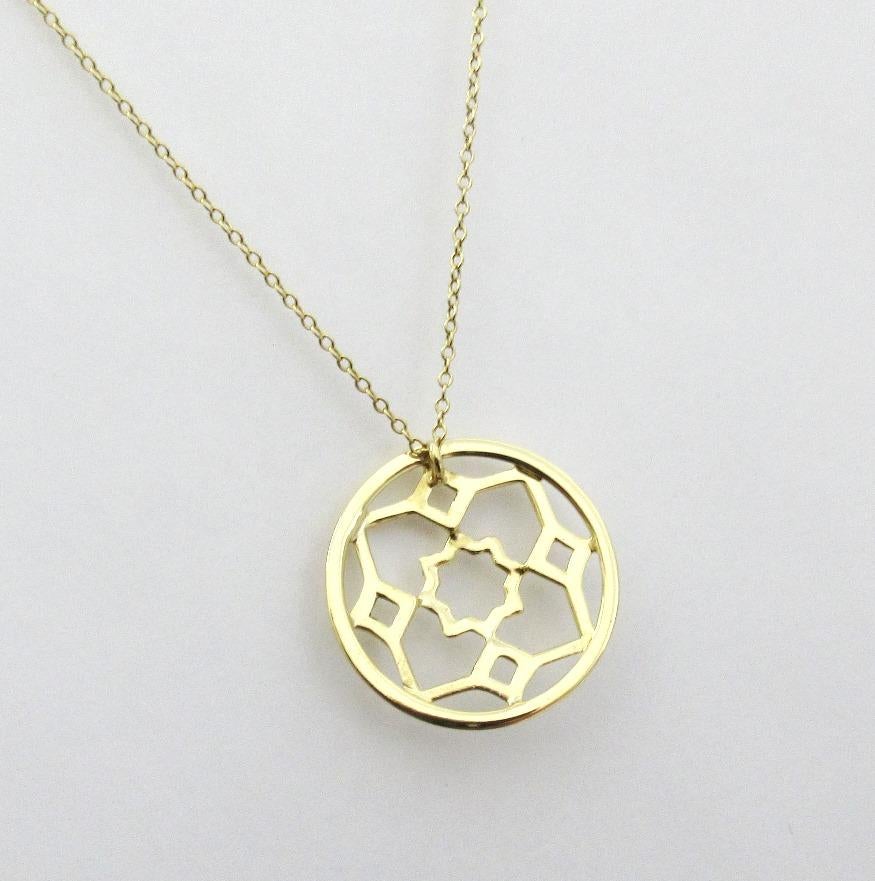TIFFANY & Co. Paloma Picasso 18K Gold Marrakesh Pendant Necklace 2