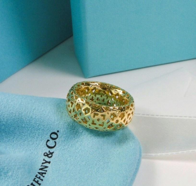 Women's TIFFANY & Co. Paloma Picasso 18K Gold Marrakesh Ring 7 For Sale