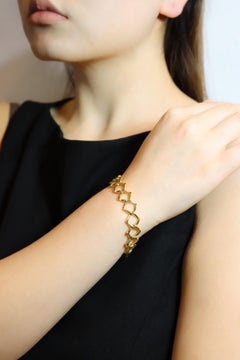 Tiffany & Co Paloma Picasso 18K Gold Triangle Link Bracelet