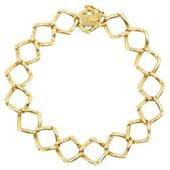 Tiffany 
Co Paloma Picasso 18K Gold Triangle Link Bracelet