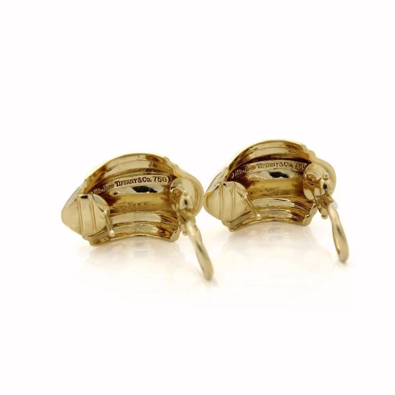 TIFFANY & Co. Paloma Picasso 18 Karat Gold Vendome-Ohrringe 2