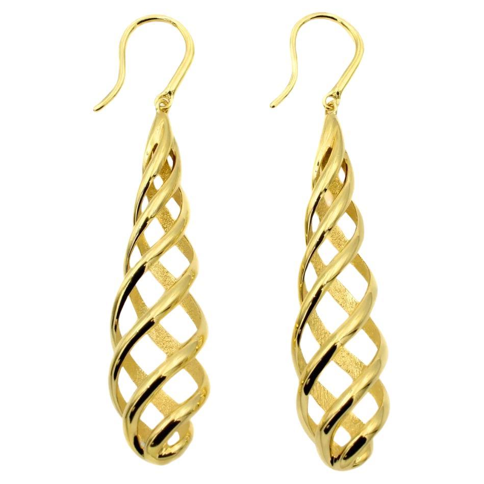 TIFFANY & Co. Pendientes Gota Paloma Picasso Venezia Luce Oro 18K Tamaño Grande