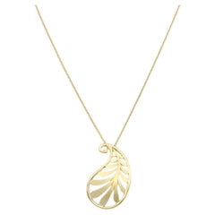 TIFFANY 
Co. Paloma Picasso Collier à pendentif palmier Villa en or 18K