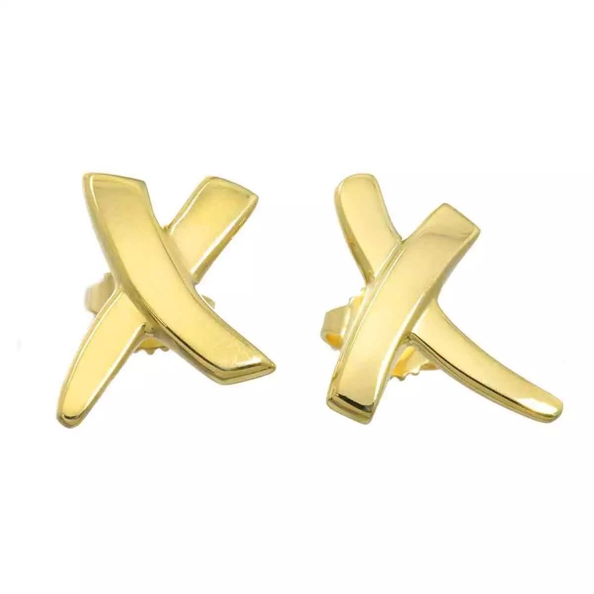 TIFFANY & Co. Paloma Picasso 18K Gold X Ohrringe

Metall: 18K Gold
Abmessungen: 14,17 mm lang x 12,70 mm breit
Gewicht: 4.10 Gramm
Punzierung: 