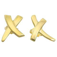 TIFFANY & Co. Paloma Picasso 18K Gold X Earrings