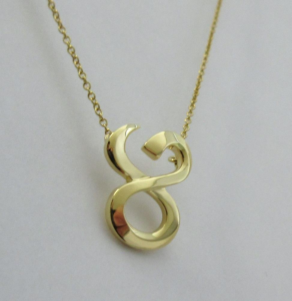 TIFFANY & Co. Paloma Picasso 18K Gold Zodiac Taurus Pendant Necklace  For Sale 3