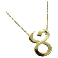 TIFFANY & Co. Paloma Picasso 18K Gold Zodiac Taurus Anhänger Halskette 