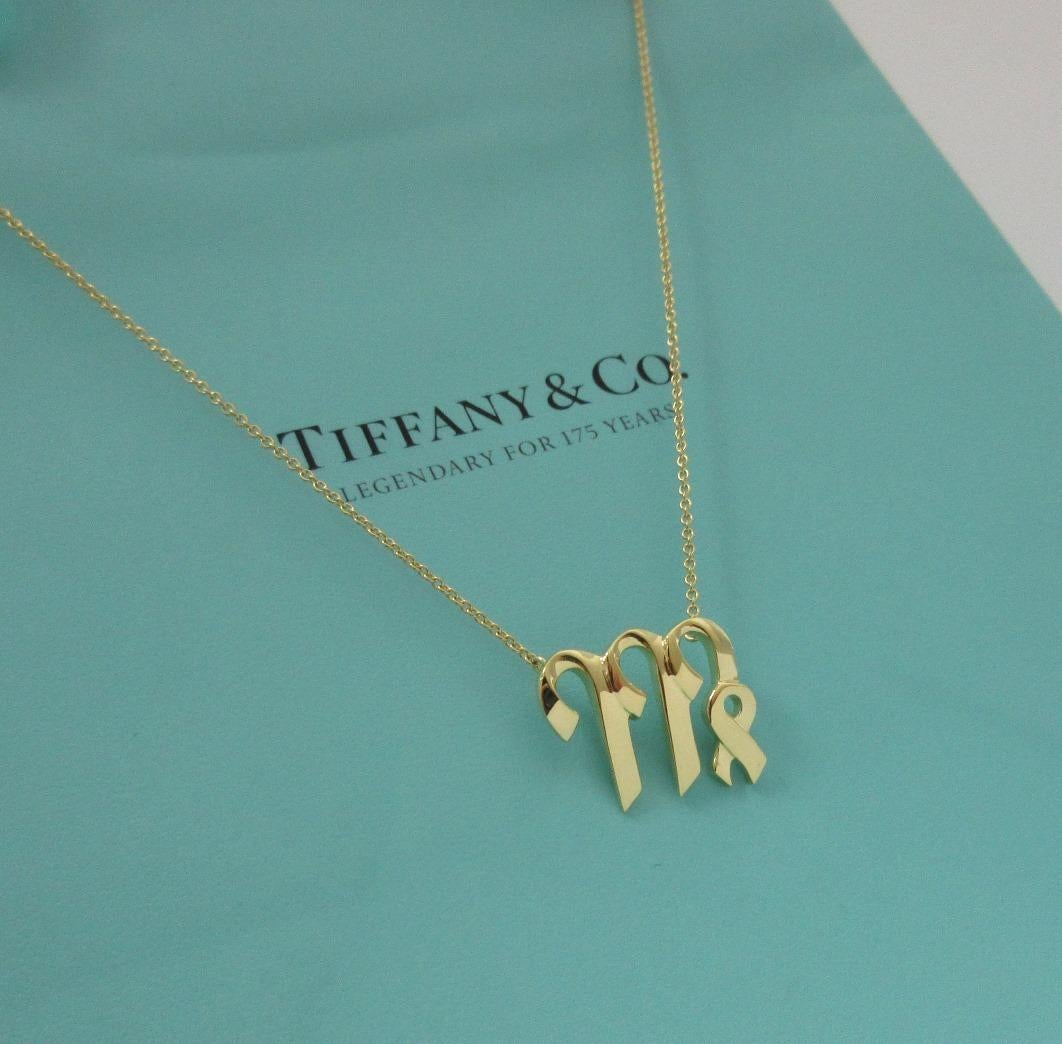 Women's TIFFANY & Co. Paloma Picasso 18K Gold Zodiac Virgo Pendant Necklace For Sale