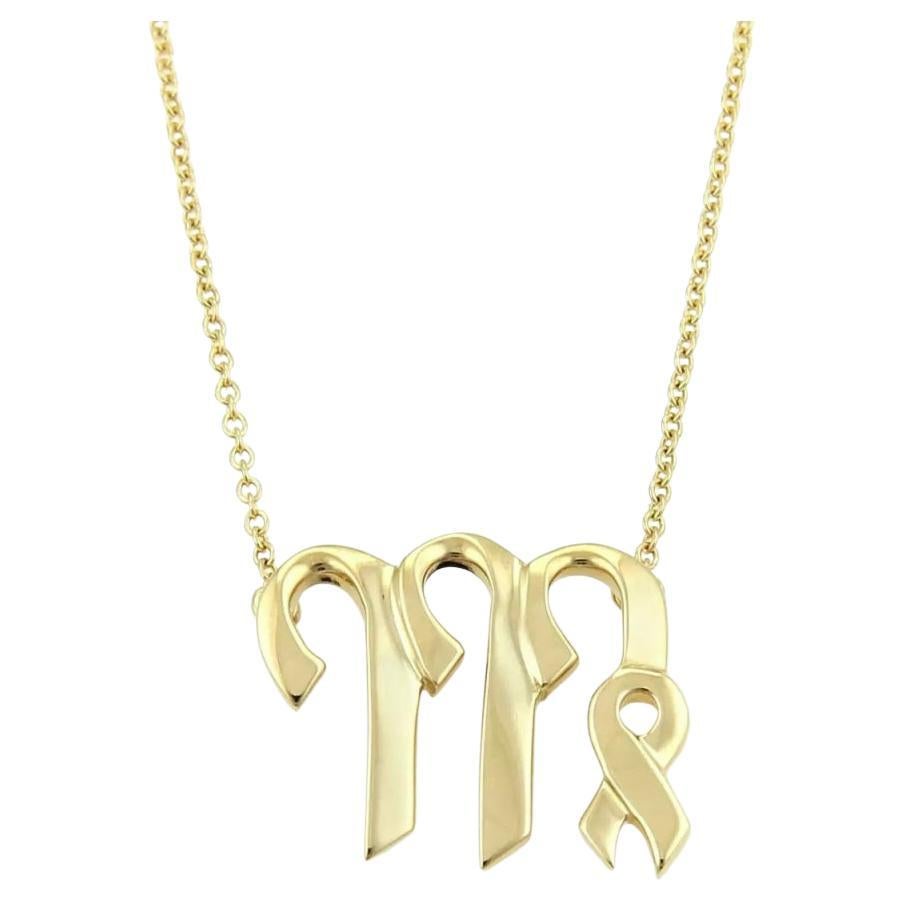 TIFFANY & Co. Collar Colgante Virgo Zodiaco Paloma Picasso Oro 18K