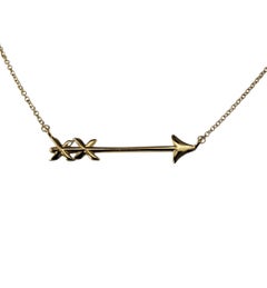 Tiffany & Co. Paloma Picasso 18K Rose Gold Arrow Pendant Necklace #23198