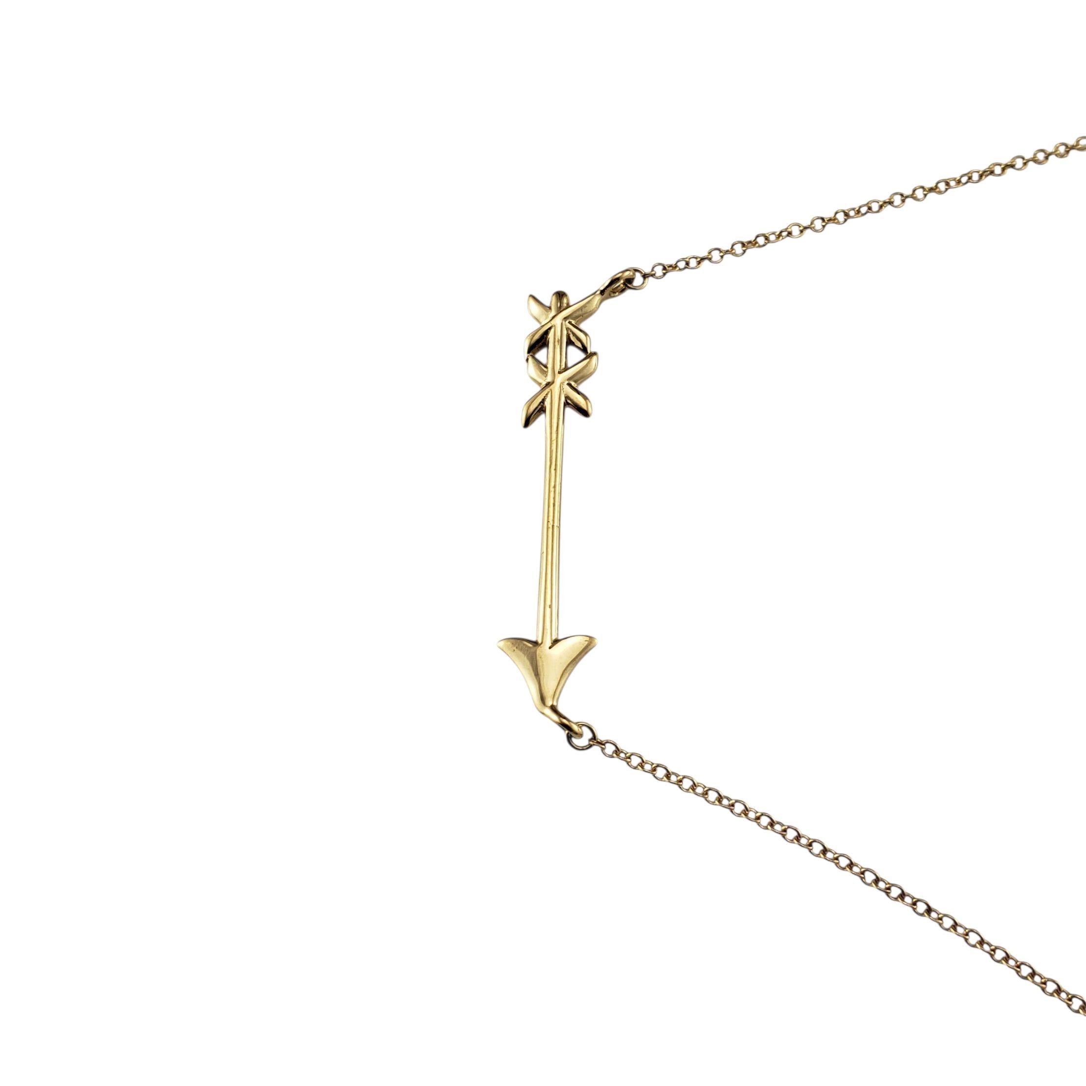 Contemporaneo Tiffany & Co. Collana con ciondolo Arrow in oro rosa 18 carati Paloma Picasso #23198 in vendita