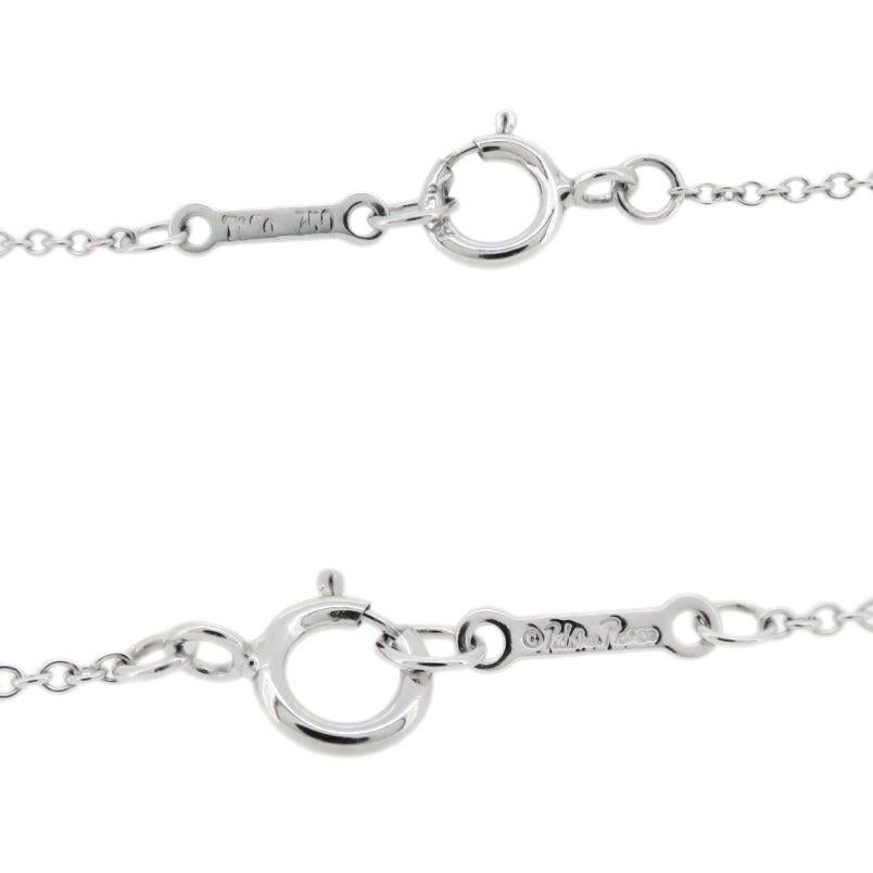 TIFFANY & Co Paloma Picasso for Tiffany & Co. in oro bianco 18 carati, collana con ciondolo a cuore con diamanti in vendita 4