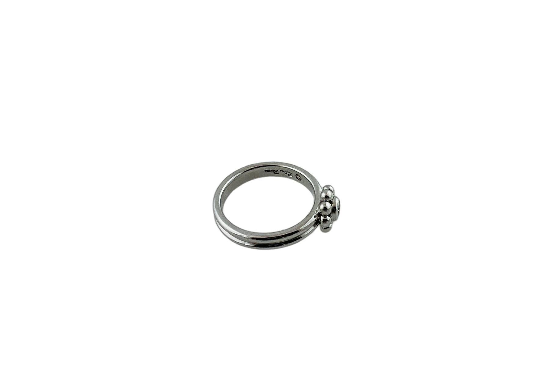 Tiffany & Co. Paloma Picasso 18K Weißgold Jolie Diamant Blume Ring 5,5 #15423 Damen