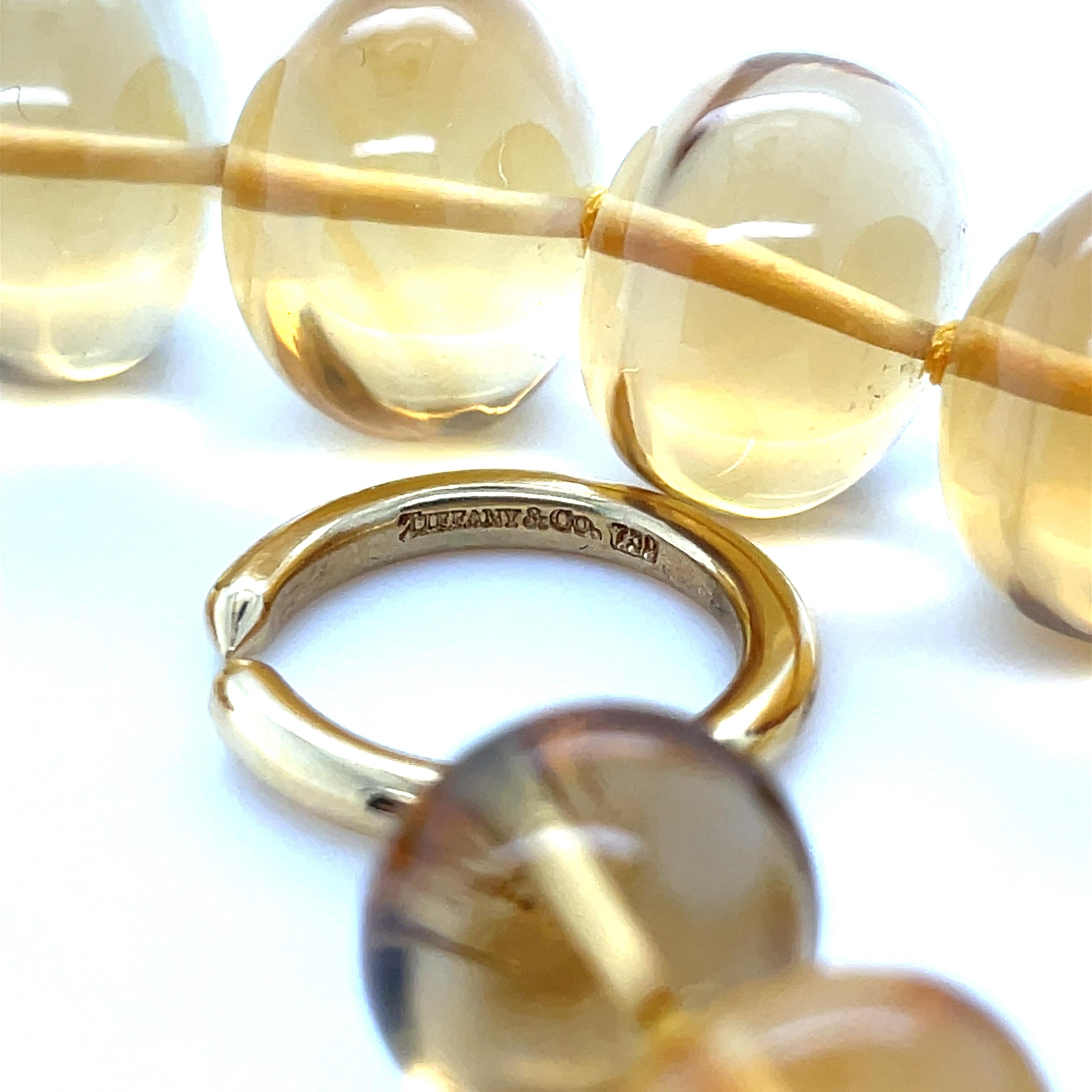 Tiffany & Co., Paloma Picasso, Perlenkette aus 18 Karat Gelbgold und Citrin von Tiffany & Co. Damen im Angebot