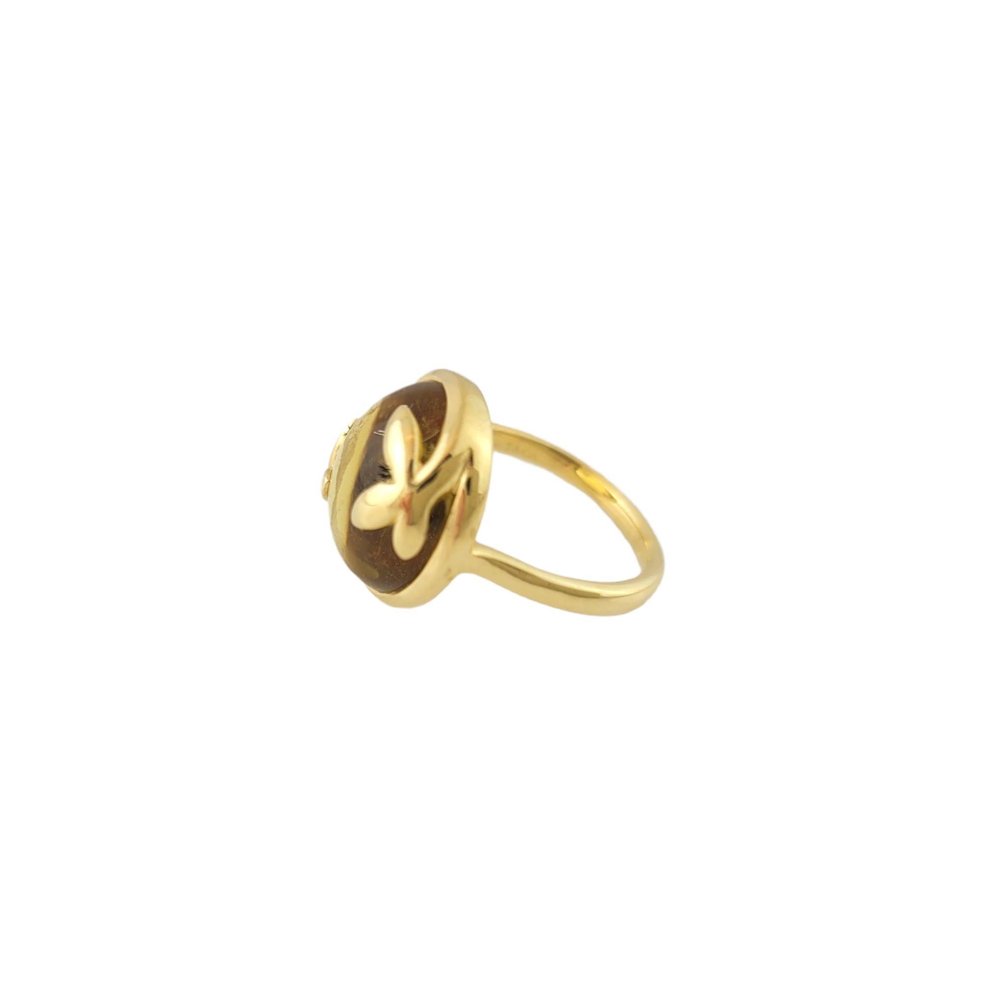 Women's Tiffany & Co. Paloma Picasso 18k Yellow Gold and Citrine Olive Leaf Ring