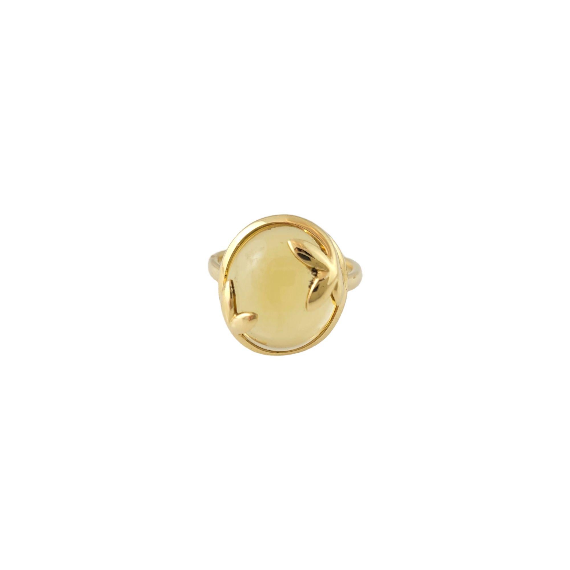 Tiffany & Co. Paloma Picasso 18k Yellow Gold and Citrine Olive Leaf Ring 1