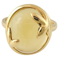 Tiffany & Co. Paloma Picasso 18k Yellow Gold and Citrine Olive Leaf Ring