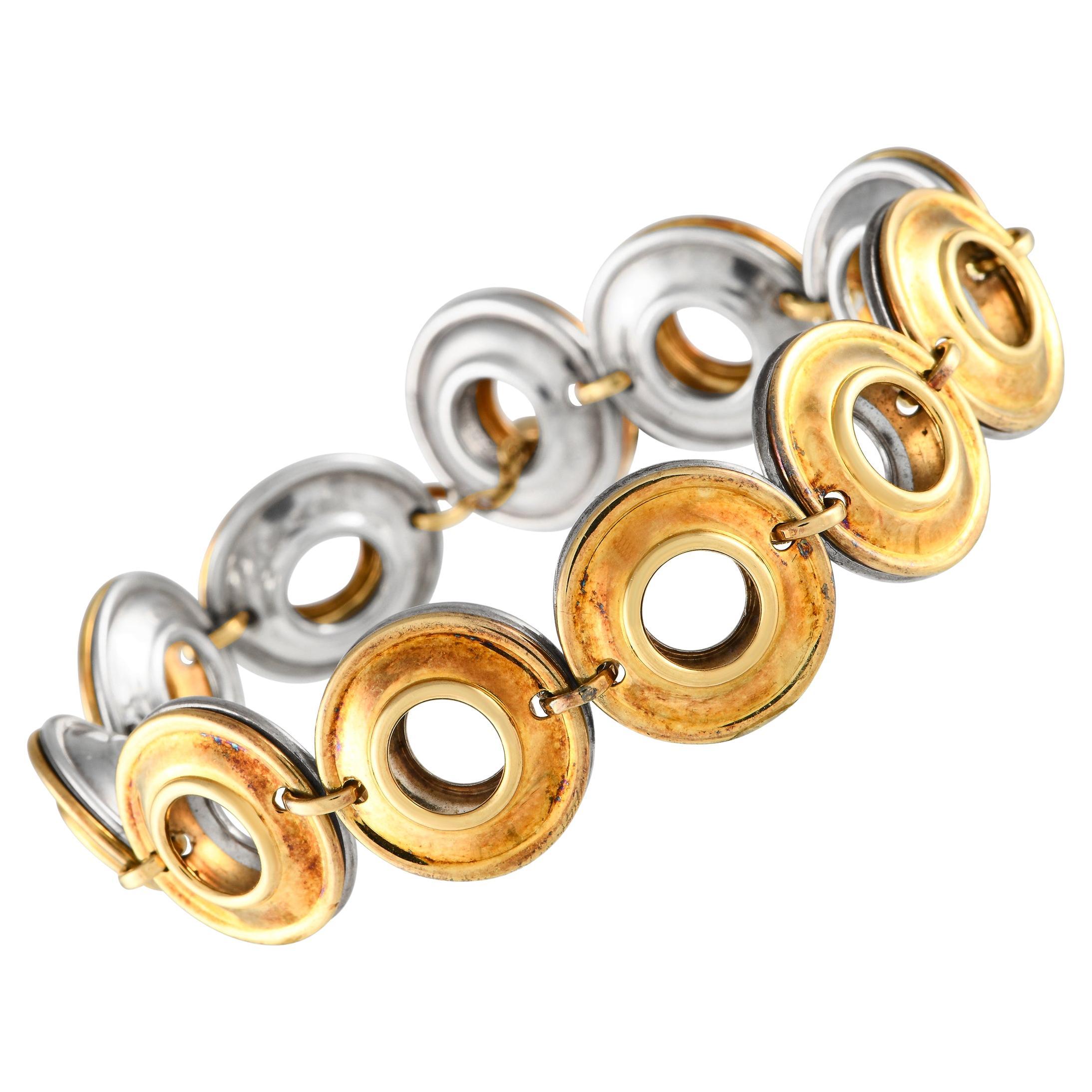 Tiffany & Co. Bracelet deux faces Paloma Picasso en or jaune 18 carats et argent en vente