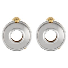 Tiffany & Co. Paloma Picasso 18K Yellow Gold and Silver Two-Sided Earrings