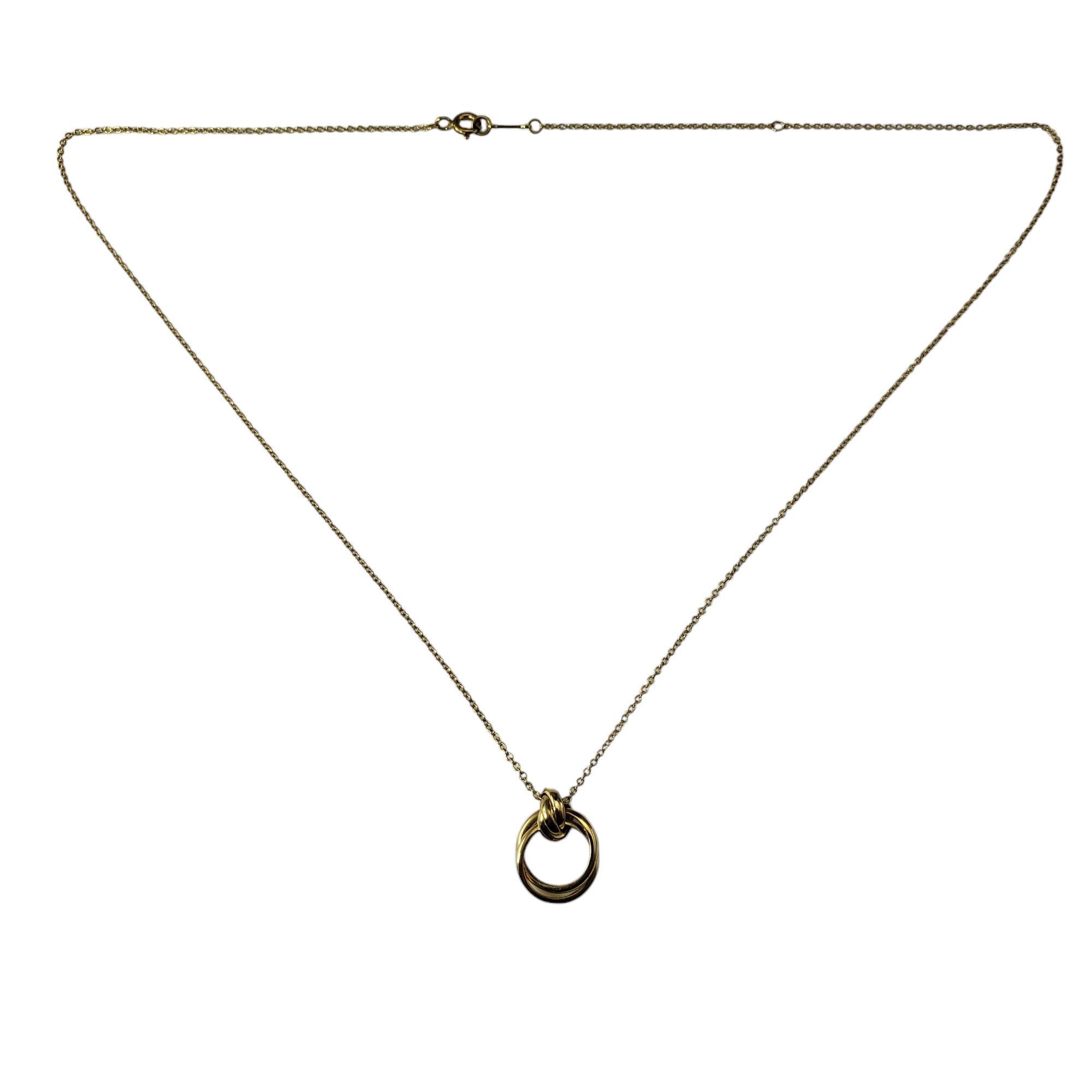 Tiffany & Co. Paloma Picasso 18 Karat Yellow Gold Melody Circle Pendant Necklace

This timeless pendant necklace features interlocking bands that move gracefully with the wearer. Crafted in 18K yellow gold, the design reflects Paloma Picasso's