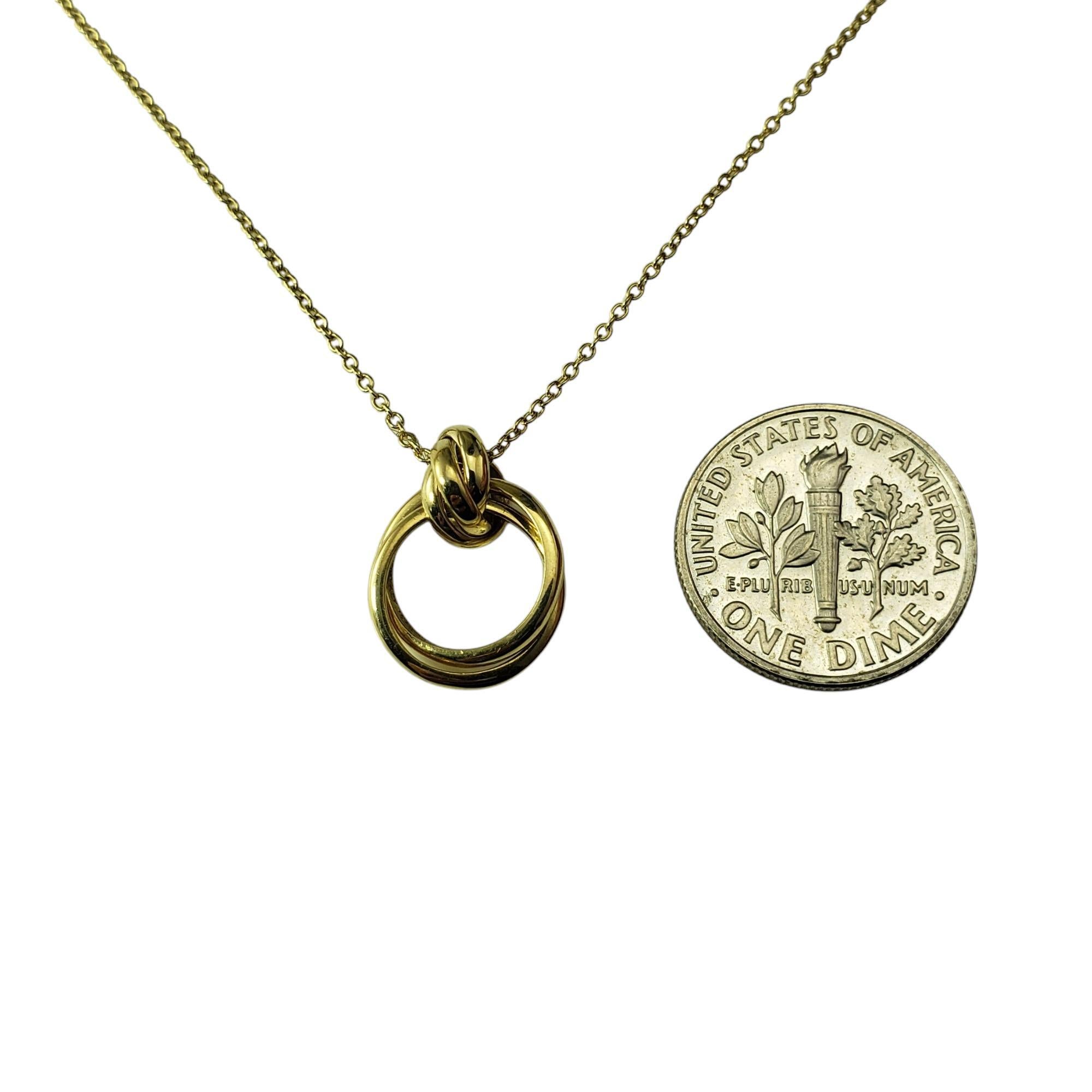 Tiffany & Co. Paloma Picasso 18K Yellow Gold Circle Pendant Necklace #20566 3