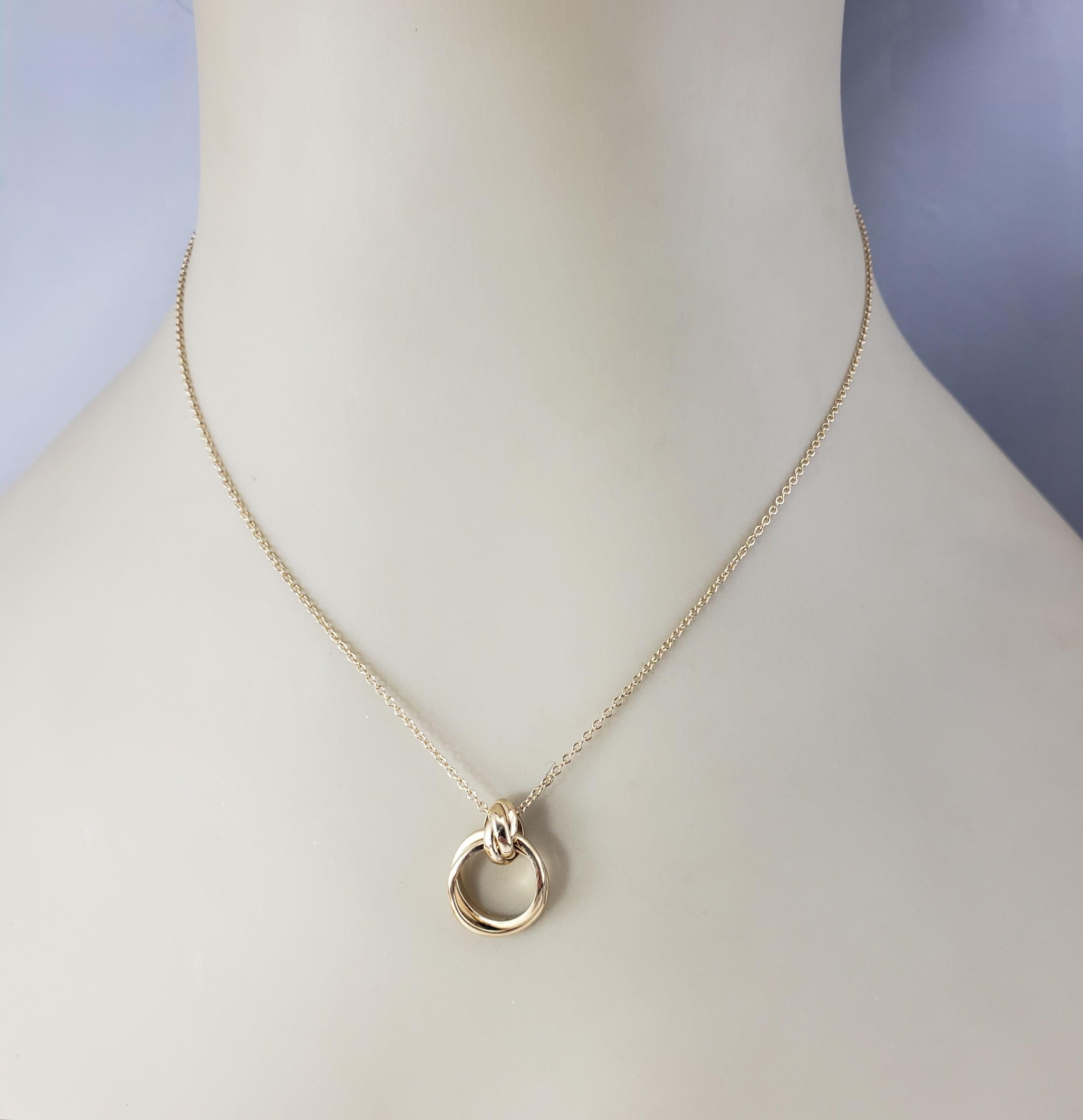 Tiffany & Co. Paloma Picasso 18K Yellow Gold Circle Pendant Necklace #20566 4