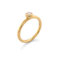 Tiffany & Co Paloma Picasso 18k Yellow Gold Diamond Stacking
