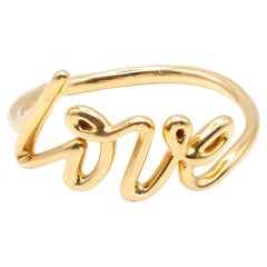 Tiffany 
Co. Paloma Picasso 18K Yellow Gold Graffiti Love Ring