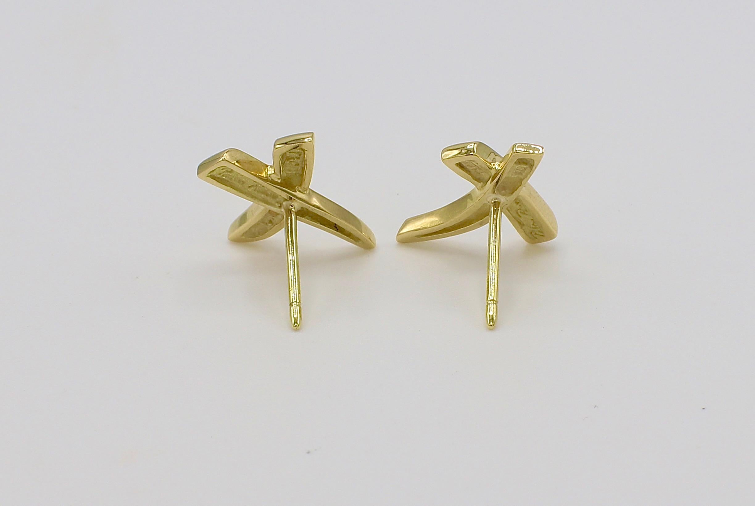 gold x earrings