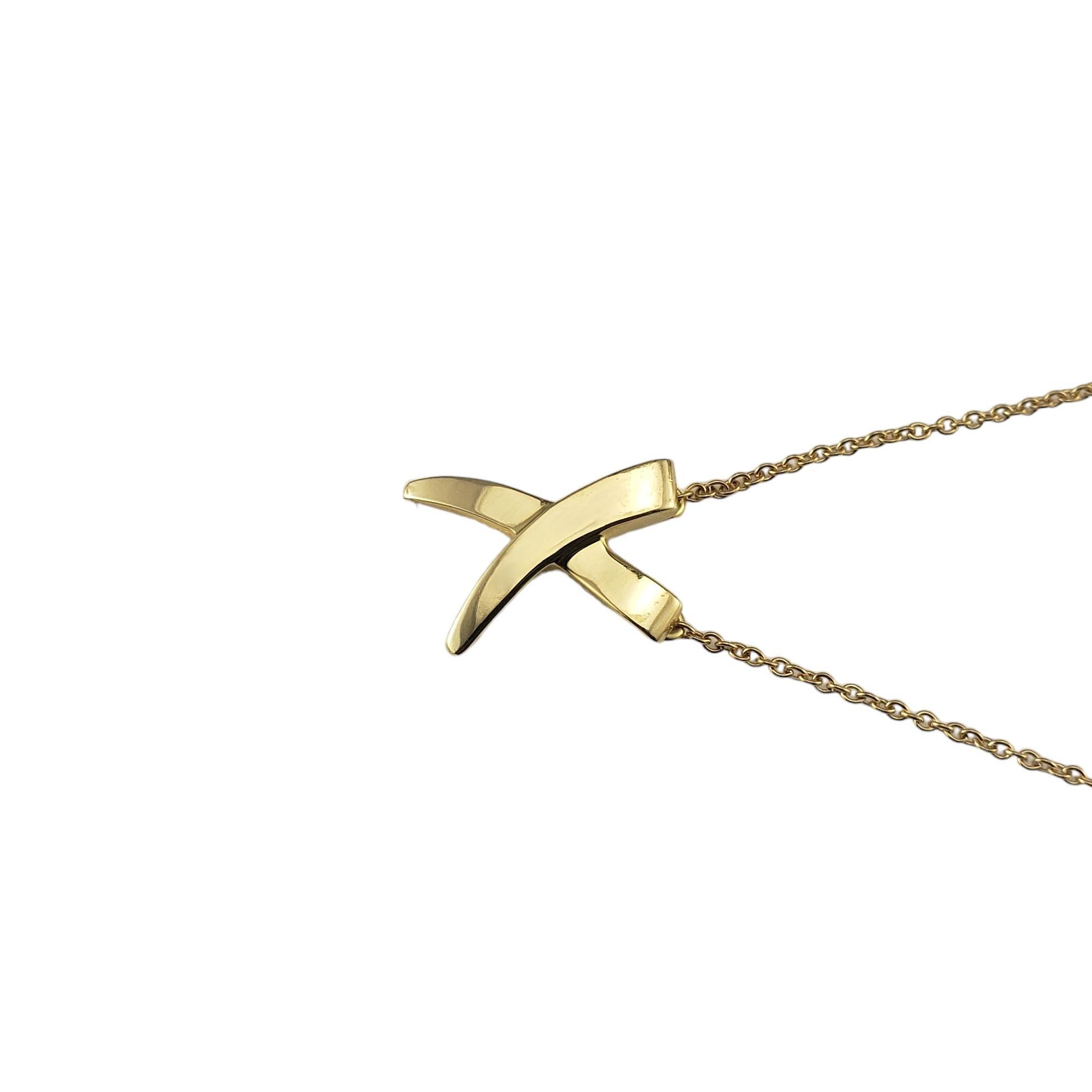 tiffany x necklace gold