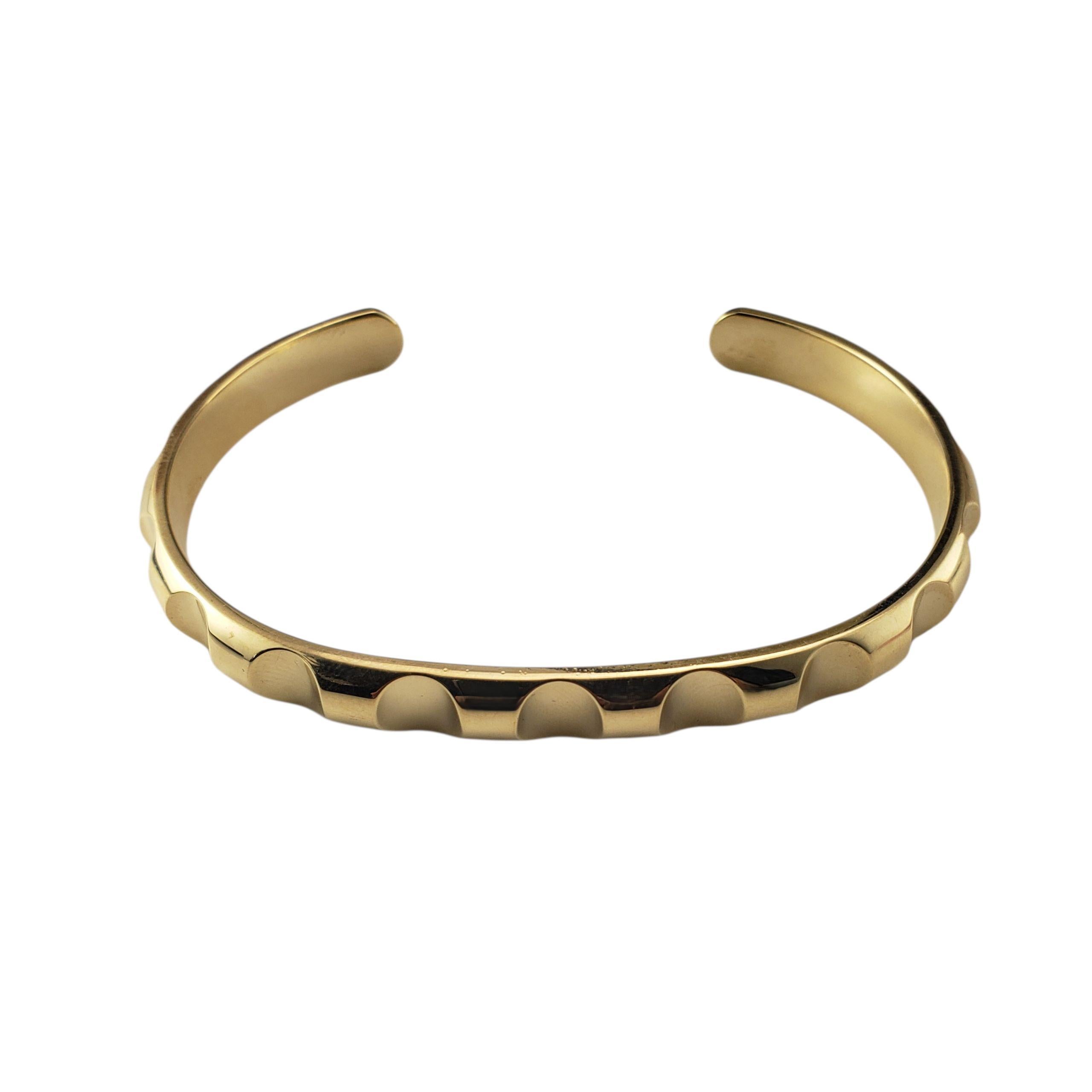 Tiffany & Co. Paloma Picasso - Bracciale con scanalature in oro giallo 18 carati #22772 In condizioni buone in vendita a Washington Depot, CT