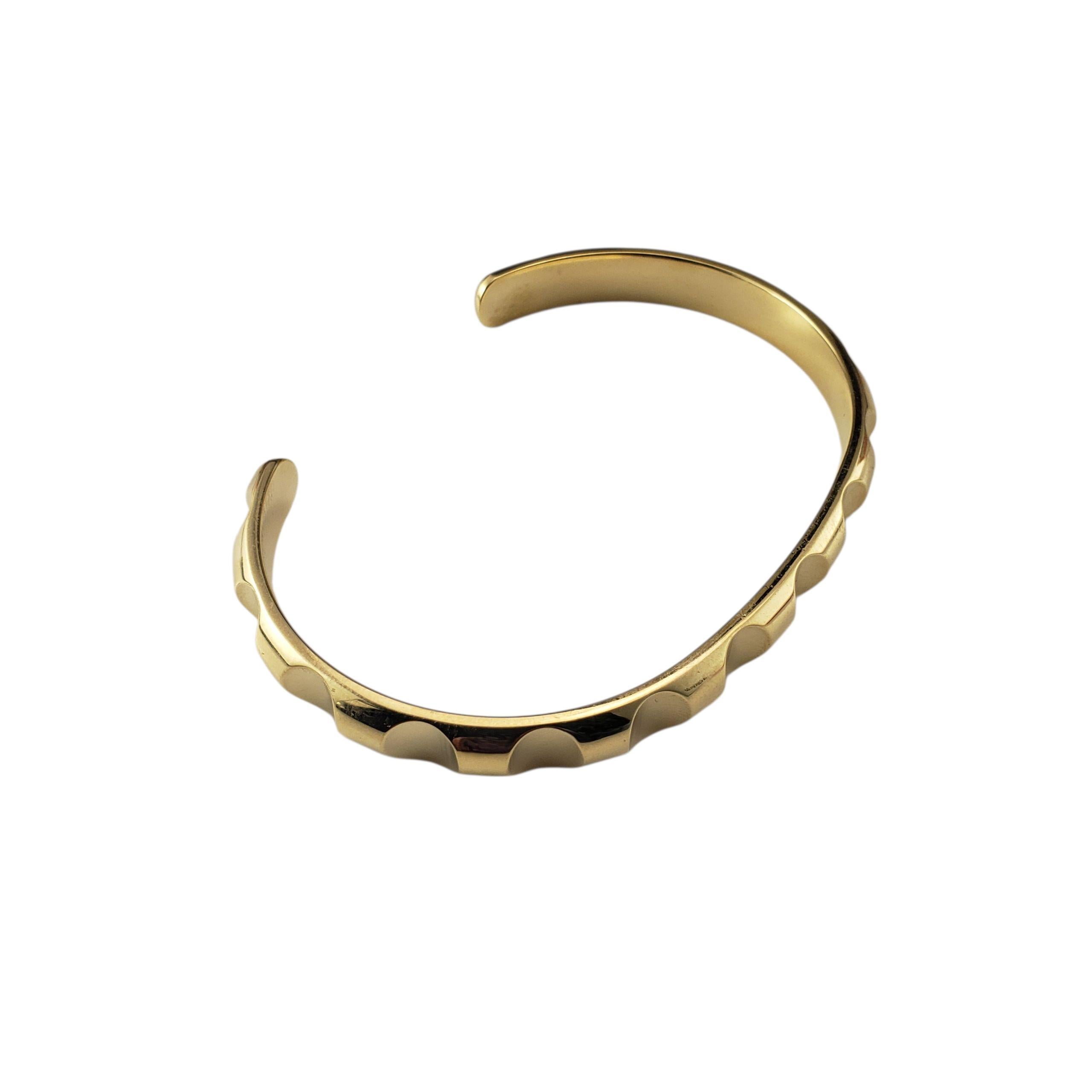 Tiffany & Co. Paloma Picasso - Bracciale con scanalature in oro giallo 18 carati #22772 in vendita 1