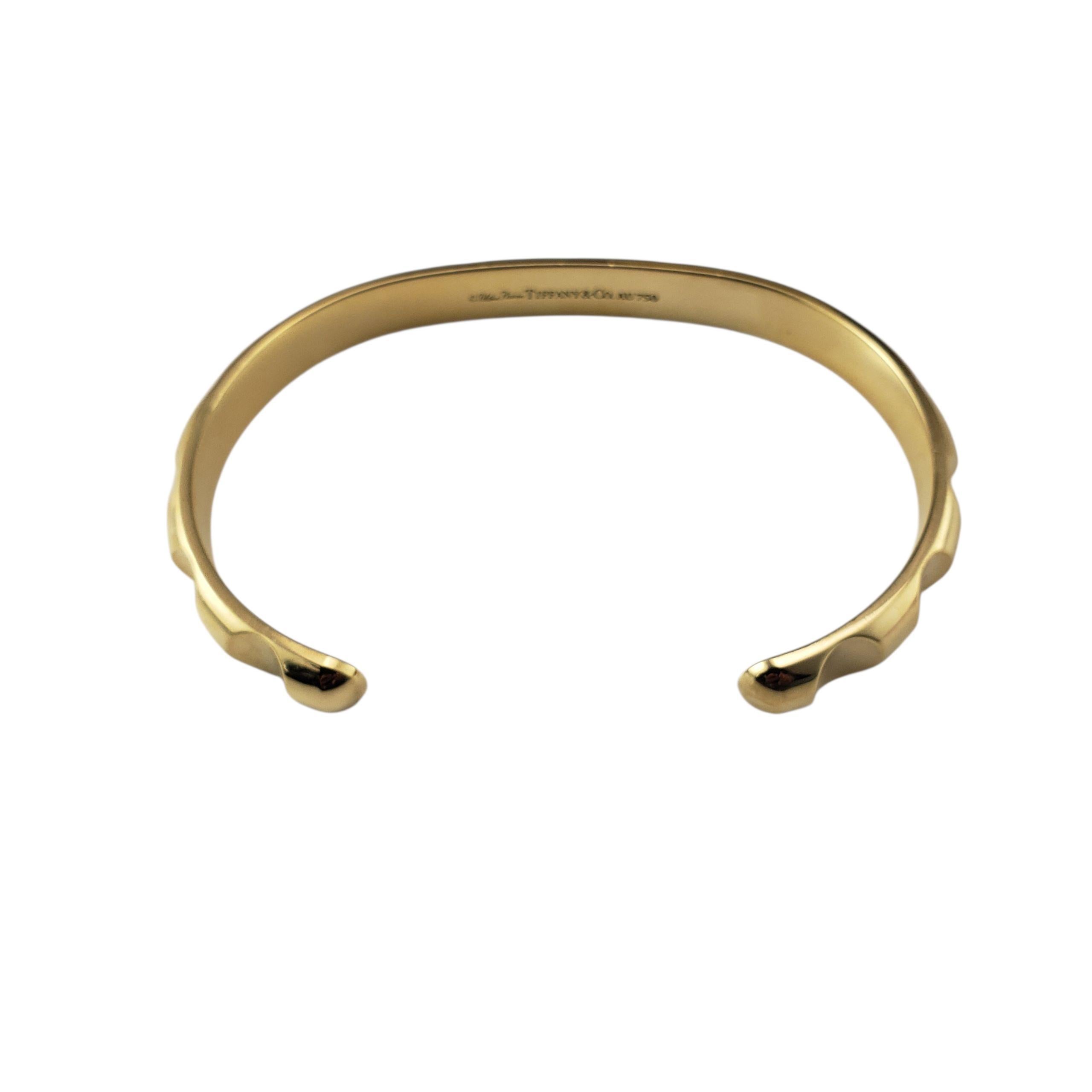 Tiffany & Co. Paloma Picasso - Bracciale con scanalature in oro giallo 18 carati #22772 in vendita 2
