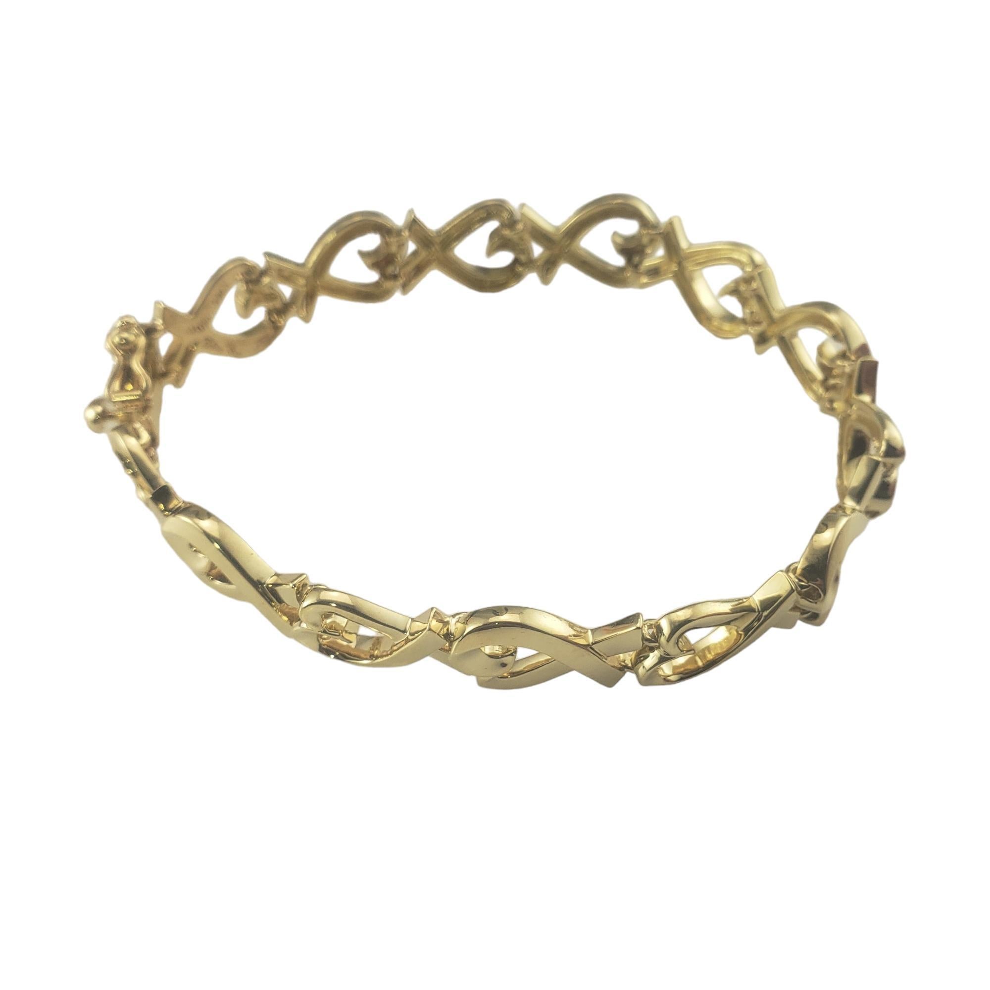 Women's Tiffany & Co. Paloma Picasso 18K Yellow Gold Heart Bracelet #16794 For Sale