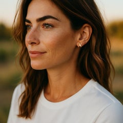 Tiffany & Co. Paloma Picasso 18K Yellow Gold "Kiss" Vintage Earrings