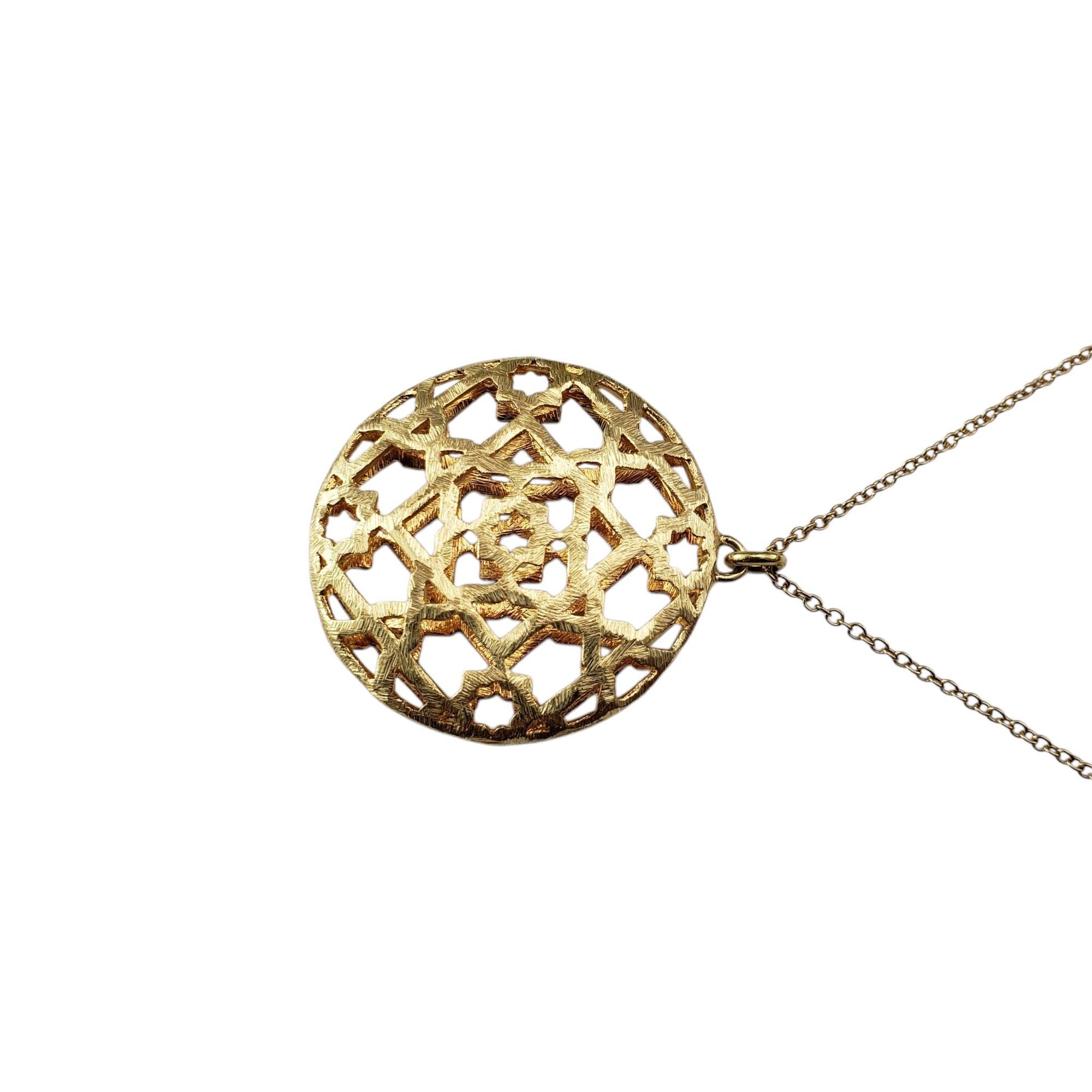 Contemporaneo Tiffany & Co. Paloma Picasso - Collana con ciondolo Marrakesh in oro giallo 18 carati #21545 in vendita